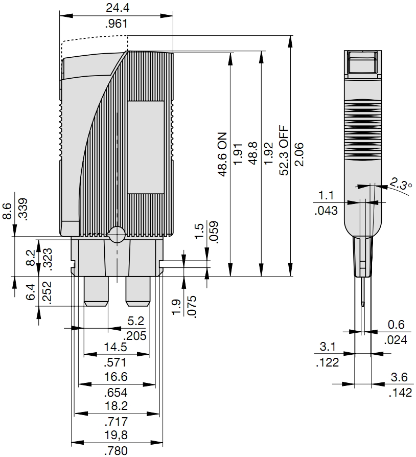 מנתק מעגלים ETA E-T-A CIRCUIT BREAKER 1180-01-2A